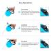 Philorn 5m Retractable Dog Leash - Flexible One-Button Blocking Non-Slip Handle Reflective & Safe for Medium to Large Dogs (Up to 50kg) - Blue Color - Buy Online on GoSupps.com