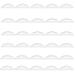 Sskhe 60 pieces silicone scalding protection eyelashes pad curl pad 5 models eyelashes curl tool size S/m1/m2/l eyelashes makeup tool washable and reusable beauty tool makeup