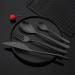 Flatware Sets Matte Black Flatware Tableware Cutlery Set 18/10 Stainless Steel Dinnerware Kitchen Fork Spoon Knife Silverware Set (Color : Auburn) - Buy Online on GoSupps.com
