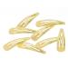HAARallerliebst Hair Clips - 8 Shiny Gold Clips (5 cm) with White Storage Box | International Shipping - Buy Online on GoSupps.com
