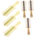 VICASKY 6pi ces Peigne Pour Chevelu Sec Et Antipelliculaire Dents Fines Pour Cheveux pais Manche Long Outil De Coiffage Pour Gar on Fille Et Adultes