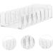 STOBAZA 2pcs Partition Storage Display Rack Home Cosmetic Holder Eyeshadow Organizer Storage Rack Make up 17X7X4CM Transparent - Buy Online on GoSupps.com