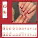 YoYoee Short Square French Press on Red False Nails - 24PCS | Acrylic Fake Nails for Women and Girls - Buy Online on GoSupps.com