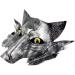 Wolf Mask Plastic Animal Face Mask Novelty Wolf Cosplay Mask Half Face Mask For Masquerade Halloween Fancy Dress Party (silver) - Buy Online on GoSupps.com