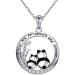 Panda Gifts Necklace for Women Girls Panda Necklaces for Mom Mother Mother's Day Birthday Gift for Wife Daughter Panda Pendant Necklace for Girlfriend Sisters Pandas Jewelry i love you for always and forever