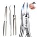 Toenail Clippers for Seniors Thick Toenails Nail Clippers for Acrylic Nails Ingrown Toenail Corrector Nail Cutters for Nail Tips Nail Trimmer Pedicure Kit