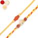 Ghasitaram Gifts Rakhi for Brother Rakhis Online - Set of 2 RM605 and R50016 Premium Rakhis