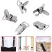 Buy Silver Metal Trousers Clips & Baby Pacifier Strap Snap Lock - Bed Sheet Mounting Clips for Pacifier Holders & Bibs (25mm/0.98in) - International Shipping Available - Buy Online on GoSupps.com