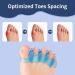 ZnnaYoha Toe Separators (4 PCS) - Soft Gel Toe Spacers for Foot Pain Relief - Bunion Corrector - Universal Size (Pink/Blue) - Buy Online on GoSupps.com