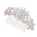 Angoily 1pc Hair Combs Hair Accessory for Women Rhinestone Headpiece Rhinestone Hair Clip Bridal Headpiece Comb Leg Garters for Thigh Accessories Korean Version Bride