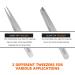 3-in-1 Precise Eyebrow Tweezers Set with Razor for Women - Shiny Silver Paint - Buy Online on GoSupps.com