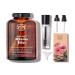 Bionoble Organic Castor Oil & Argan Oil Bundle - 100% Pure Cold-Pressed | Vegan Cruelty-Free | 50ml Each for Face Body Hair & Beard - Glass Bottle With Pump - Buy Online on GoSupps.com