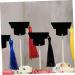 VINTORKY 12pcs Graduation Season Card 2023 Gradcupcake Topper Cupcake 2022 Topper Happy Graduation Diploma Mini Top Hat Graduation Caps Cake Topper Chinstrap Finished Product Paper Student Black 10X3.8X3.8CM - Buy Online on GoSupps.com