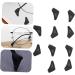 Uonlytech 30 PC Glasses Holder & Ear Protectors - Silicone Shell for Eyewear | Refillable Leather Diary | Black 3-Pack - Buy Online on GoSupps.com