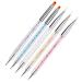 5 pieces nail art dotting pens kit contain nail art dotting pen tools UV gel and acrylic fingernails Nailart manicure pen nail accessories