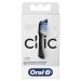 Oral-B Clic Toothbrush Replacement Brush Heads Black 2 Count