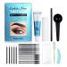 Lakerain Eyelashes Eyebrow Kit Professional Mascara Color Brow Lashes Dye Comb Brush Set (Black)