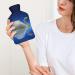 White Swan Hot Water Bottle with Plush Cover - 26.5x15.3cm Bed Warmer for Adults & Children - International Shipping Available - Buy Online on GoSupps.com