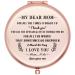 onederful Mom Gifts Travel Compact Pocket Makeup Mirror for Mom from Son Birthday Mother s Day Christmas Ideas for Mom- My Dear mom for (Rose Gold)
