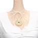 OralGos Women's Exaggerated Geometric Pendant Necklace - Stylish Water Drop Shell Jewelry Perfect Beach Gift - Buy Online on GoSupps.com