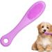 Grooming Brush for Cat Chin | Grooming Chin Scrubber Soft Chin Brush | Non-Slip Cleaning Brush Finger Multifunctional Pet Supplies for Cats Purple - Buy Online on GoSupps.com