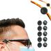 Prevessel mask holder glasses mask holder non -slip silicone mask holder glasses wearer solid clip on the glasses Elastic mask holder to relieve the ears over the neck and back of the head