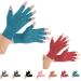 2 Pairs Arthritis Gloves, Compression Gloves for men and women (Small (2 Pair), Blue+red) Small (2 Pair) Blue+red