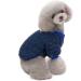 Winter Lamb Kashmiri Fleece Coat for Small & Medium Dogs - Tineer Warm Outdoor Jacket in Dark Blue - Buy Online on GoSupps.com