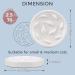 MSBC Pet Slow Feed Dish for Cats and Small Dogs - Fish Pool Design, Interactive Bloat Stop Puzzle Feeder Bowl - Healthy Eating Diet, Food Grade Material - Easy to Clean, Dishwasher Safe, Small - White - Buy Online on GoSupps.com