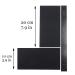 Vowcarol Leather Repair Kit for Couches and Cars - 2 PCS Black Super-Thin Vinyl Patches | Leather Repair Solution - Buy Online on GoSupps.com