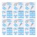 24 Sheets National Flag Body Stickers Temporary Face Tattoos Decal for Soccer Fans Sports (Argentina)