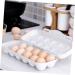 KOMBIUDA 2pcs Anti-Collision Damage Chicken Egg Tray for Refrigerator Egg Fridge Organizers re-usable Grey 30X11X6.5CM - Buy Online on GoSupps.com