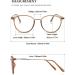 Vevesmundo Anti Blue Light Reading Glasses - Modern Horn Design Brown 1.5x Visual Aid for Men Blue Light Filter 1 Piece - Buy Online on GoSupps.com