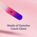Bona Fide Beauty Czech Glass Nail File Set with Cuticle Trimmer - Violet/Magenta - Buy Online on GoSupps.com