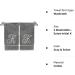 Monogrammed Washcloth Towel Set - Personalized Gift - 13x13 Inches - Silver Script Embroidered - Extra Absorbent Turkish Cotton - Initial K Gray - Set of 2 Washcloths - Buy Online on GoSupps.com