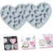 Ciieeo 8 Pcs Mold Christening Favours for Guests Halloween Decor Ice Cubes Chocolate Hand Decor Heart Decor Candy Chocolate Candy Decor Food Grade Silicone Baking Tools Pastry 17.1x15.1cmx4pcs Bluex4pcs - Buy Online on GoSupps.com