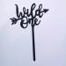 Wild One Cake Topper Acrylic Happy Birthday Toppers Party Decorations (BLACK) - Buy Online on GoSupps.com