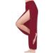 Lofbaz High Slit Yoga Harem Pants XL Dark Red - Women's Dance & Maternity Trousers - Buy Online on GoSupps.com