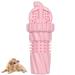 Pomurom Kachtzeugen for dogs dog toothbrush toys Robust dog toys for aggressive horses natural trp dog cola cup shape interactive dog toy chicken tools for tooth ends pink