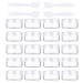 20 pieces of cream can empty 10g/10ml Transparent Small plastic crucible - for cosmetic can lip balm jar nail art jaws - with 4 pieces of mini spatula