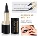 LOKFAR 2 Pcs Black Gel Eyeliner Set - Smudge Proof & Waterproof Matte Black Eye-liner Pencil for Women - Buy Online on GoSupps.com