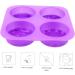MAGICLULU 2 Pcs Handmade Soap Mold Cake Pan Purple Silica Gel Cute 3X16.6X16.6CMx2pcs - Buy Online on GoSupps.com