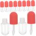 10 Pi ces Lot de Tubes Vides pour Gloss Rechargeables Mini Flacons Transparents Compacts avec Bouchon Interne pour Cosm tiques et Voyages