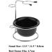 Set of 2 Black Shaving Brush Stand Holder & Acrylic Bowl - Premium Shaving Accessories for Men - Buy Online on GoSupps.com