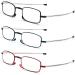 Buy MMOWW 3 Series Pack Foldable Reading Glasses with Telescopic Rod - Anti Blue Light Mini Glasses for Men & Women - Black Red Blue +2.0 Magnification - International Shipping Available - Buy Online on GoSupps.com