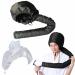 DGUSO dry hoods for hair 2 pieces network ploping cap for drying curly hair upgraded 2 in 1 diffuse cap for curly hair net ploping cap dry hood wireless for hair wrap turban