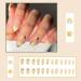 NICENEEDED Summer Press on Nail Medium Lemon Fake Nails Alomnd Yellow Full Cover False Nail Sticker on Nail Detachable Nail Tips French Tip Stick on Nails for Women and Girls - Buy Online on GoSupps.com
