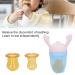 Baby Fruit Food Feeder Pacifier - Silicone Juice & Food Feeder for Toddlers | 3 Sizes Bite Rings | Pink - Buy Online on GoSupps.com