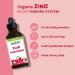 Certified Organic ZINC - Up to 230 Servings - Kids & Adults - Zinc with Vitamin C - Immunity & Energy - Vegan - Sugar Free - Cherry Flavour - Made in Canada - Buy Online on GoSupps.com