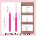 Lallisa 100 Micro Eyebrow Brush with Cap - Brow Lamination & Eyelash Extensions Tool (Pink) - Buy Online on GoSupps.com